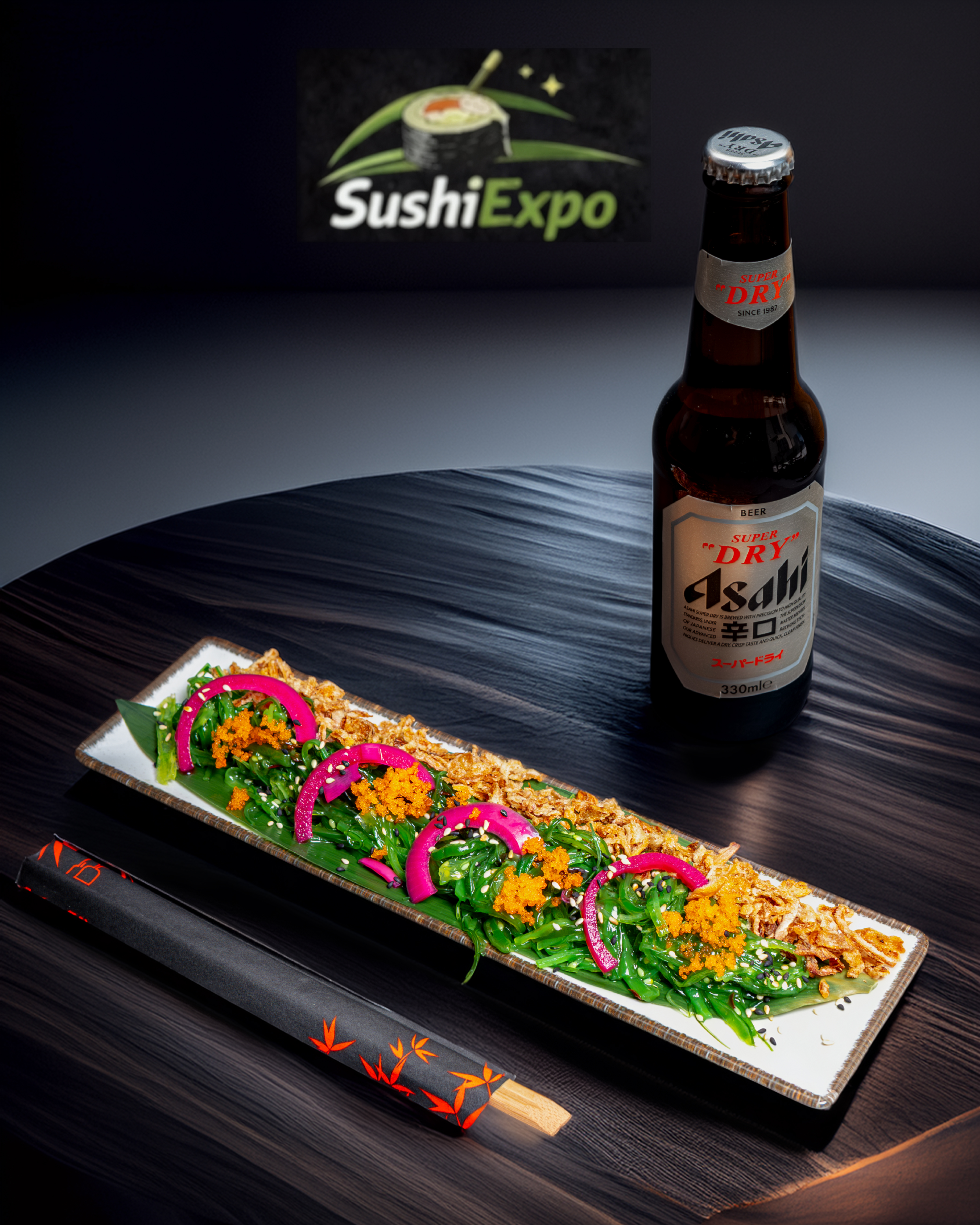 Ensalada Wakame con tobiko